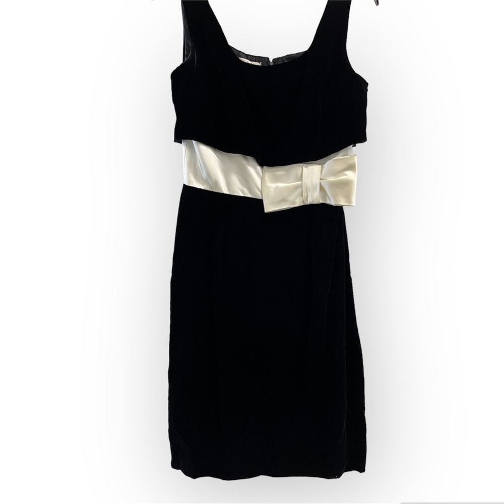 Vintage 1950s Mardi Gras New York Black Velvet Cocktail Dress